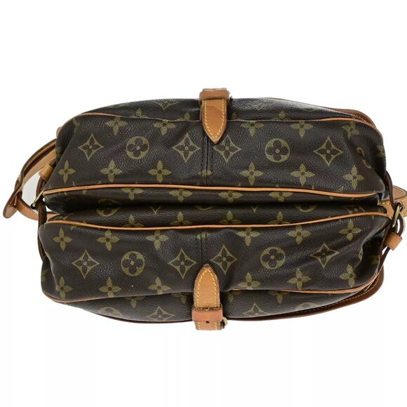LOUIS VUITTON Logo Saumur 30 Shoulder Bag Monogram Leather Brown M42256 84YF094 - Picture 16 of 16